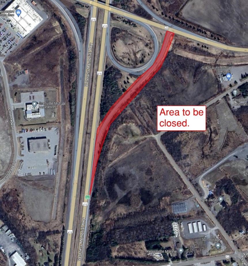 416 ramp closure