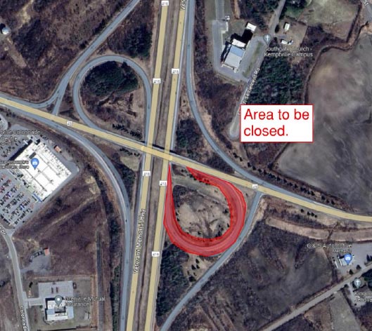 416 ramp closure